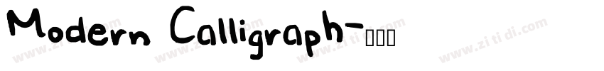 Modern Calligraph字体转换